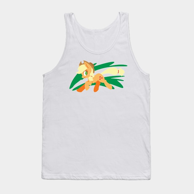 Applejack running Tank Top by Supermoix